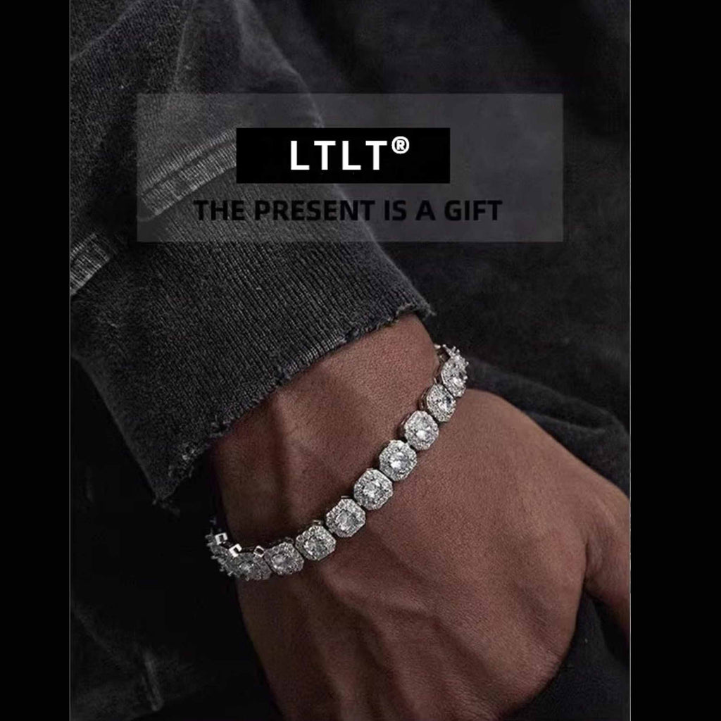 Full Diamond Sugar Cube Bracelet LT1004