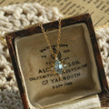 Renhai Xingmang Light Luxury Retro Topaz Silver Necklace LT1012