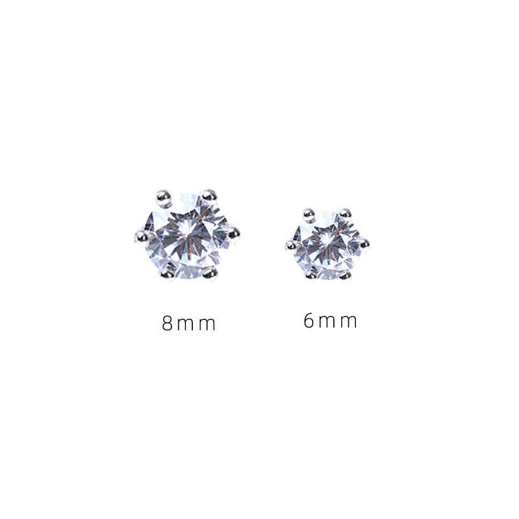 Hip-hop style zircon for ear cartilage and cochlea piercings stud earrings LT1006