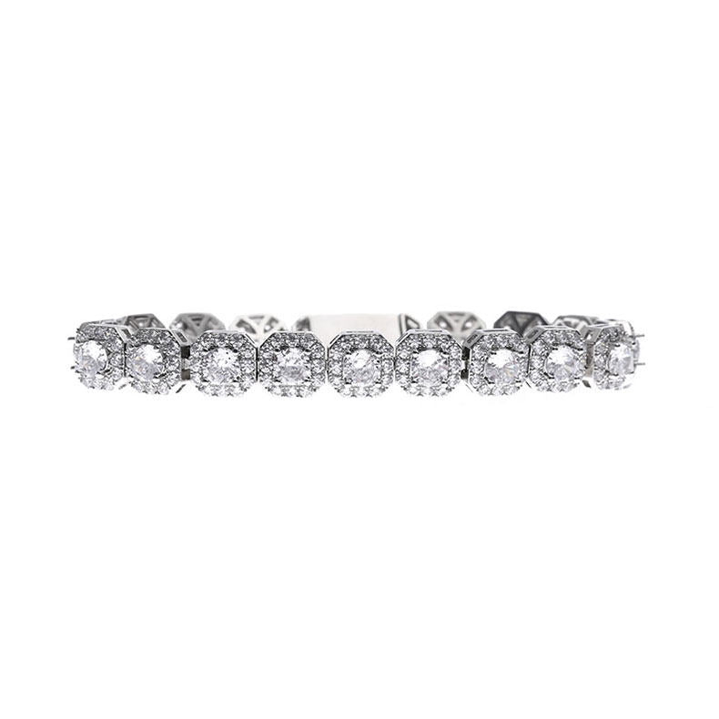 Full Diamond Sugar Cube Bracelet LT1004