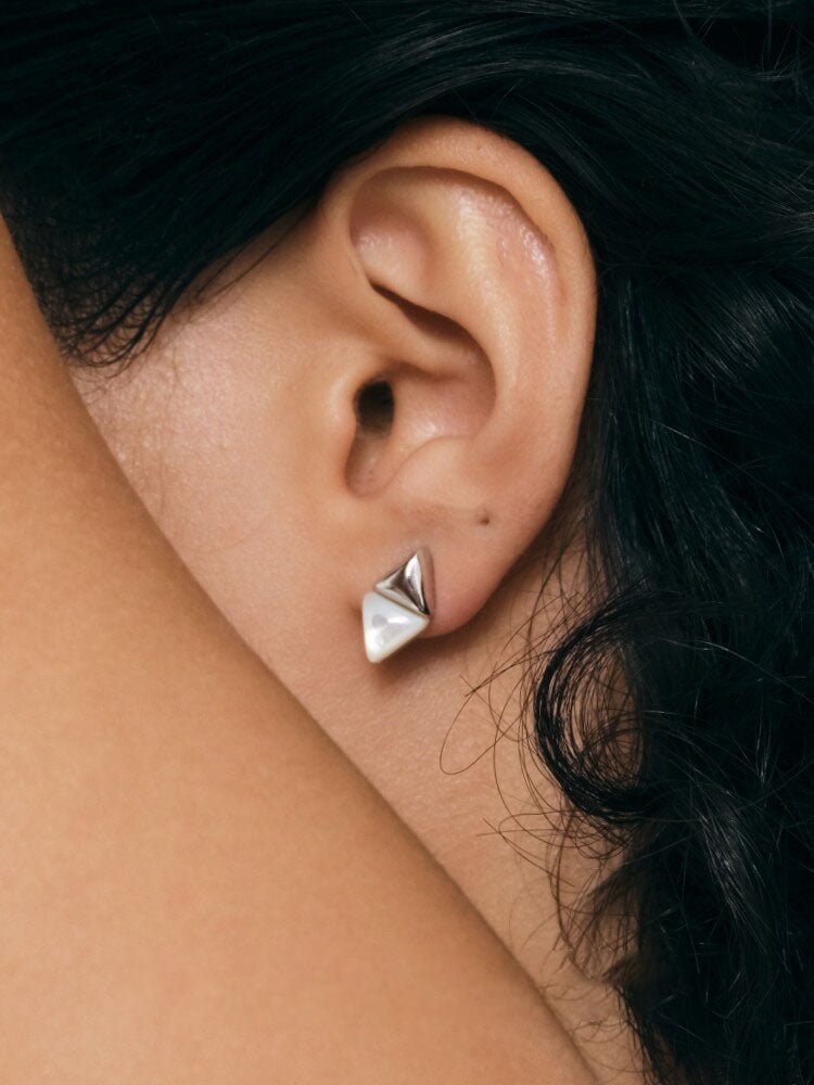 Lunar Diamond Studs