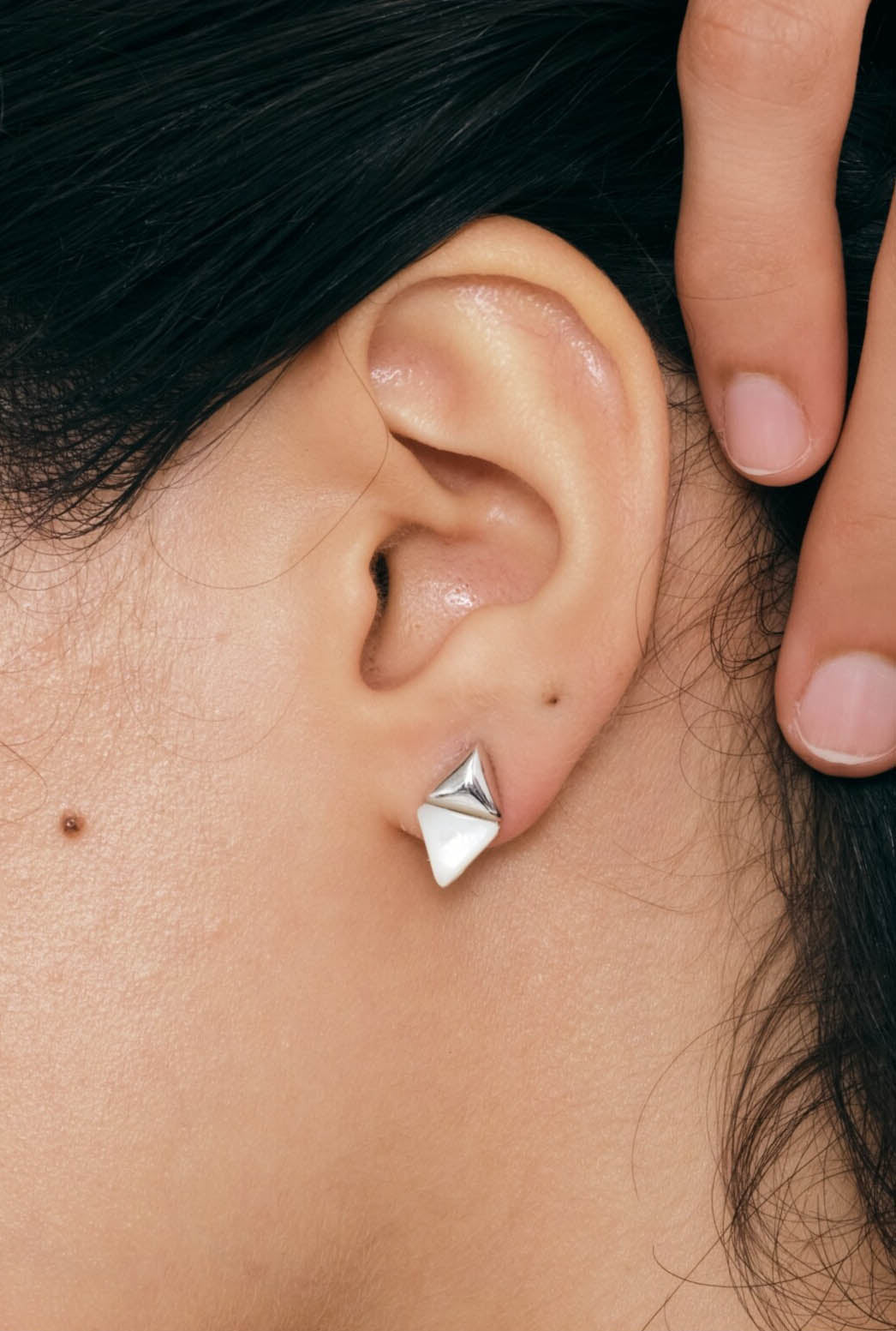 Lunar Diamond Studs