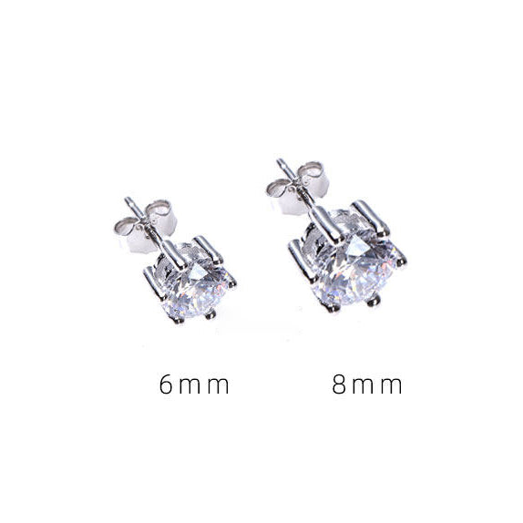 Hip-hop style zircon for ear cartilage and cochlea piercings stud earrings LT1006
