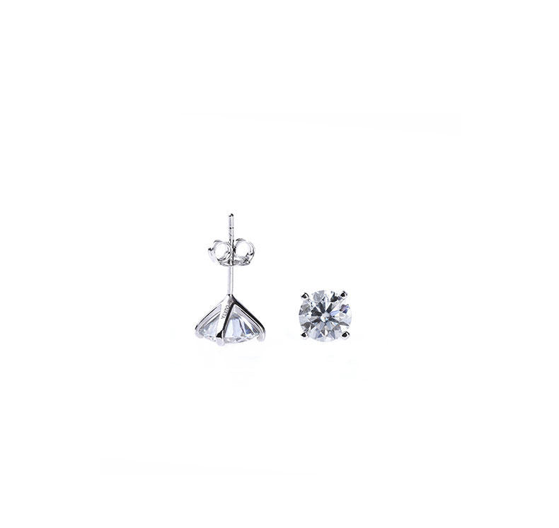 Silver Moissanite Stud Earrings LT1001