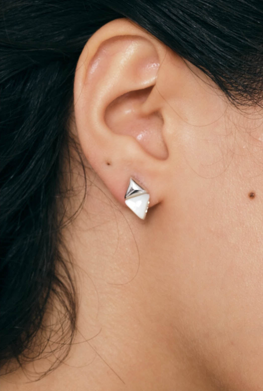 Lunar Diamond Studs
