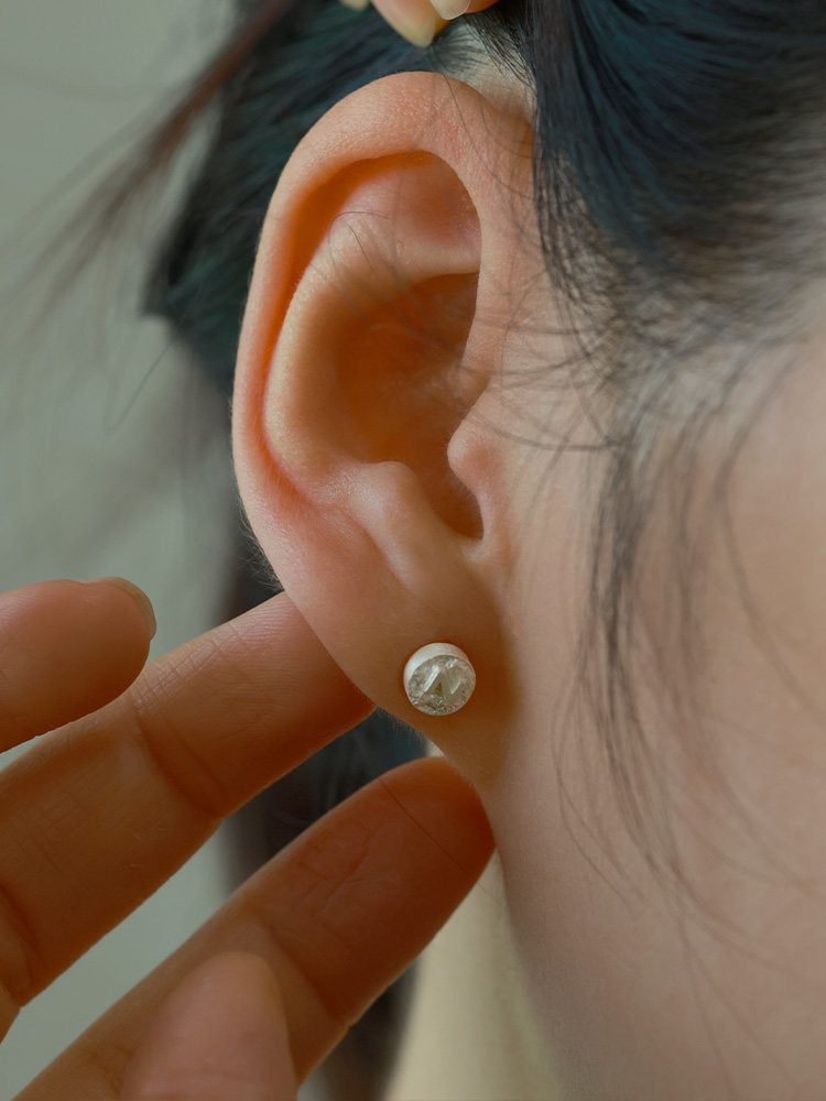 The Echo Letter Studs