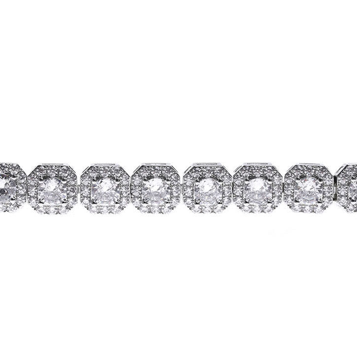 Full Diamond Sugar Cube Bracelet LT1004
