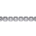 Full Diamond Sugar Cube Bracelet LT1004