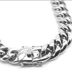 Cuban chain, hip-hop trendy and versatile stainless steel plain chain LT1007