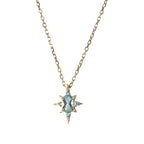 Renhai Xingmang Light Luxury Retro Topaz Silver Necklace LT1012