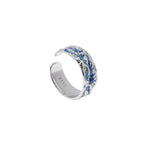 Sterling Silver Blue Glacier Ring LT1005