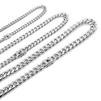 Cuban chain, hip-hop trendy and versatile stainless steel plain chain LT1007