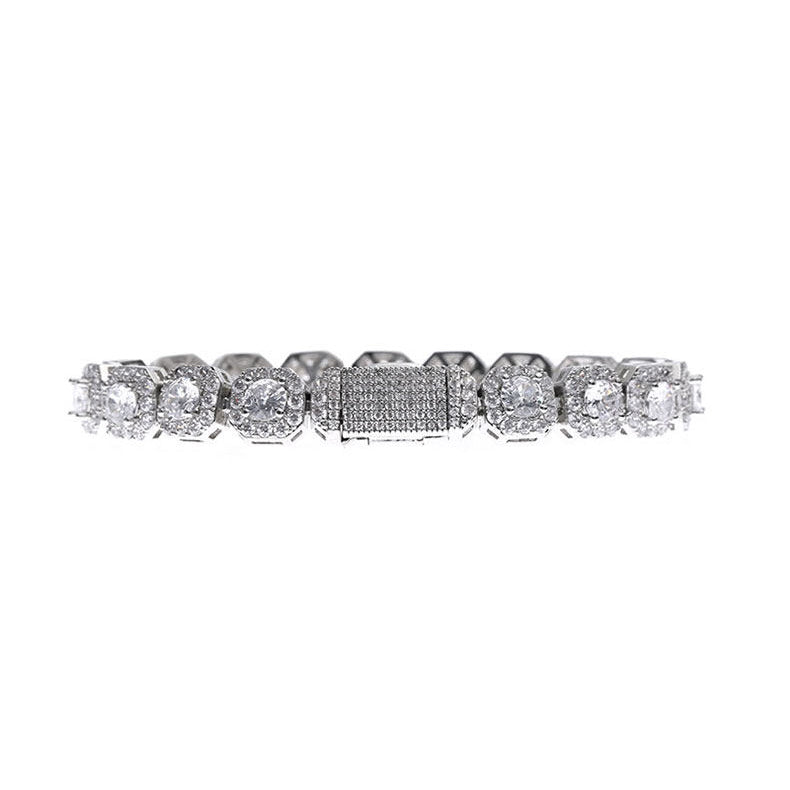 Full Diamond Sugar Cube Bracelet LT1004