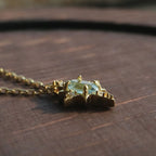 Renhai Xingmang Light Luxury Retro Topaz Silver Necklace LT1012