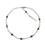 Natural Pearl Tiger Eye Stone Spliced Necklace LT1009