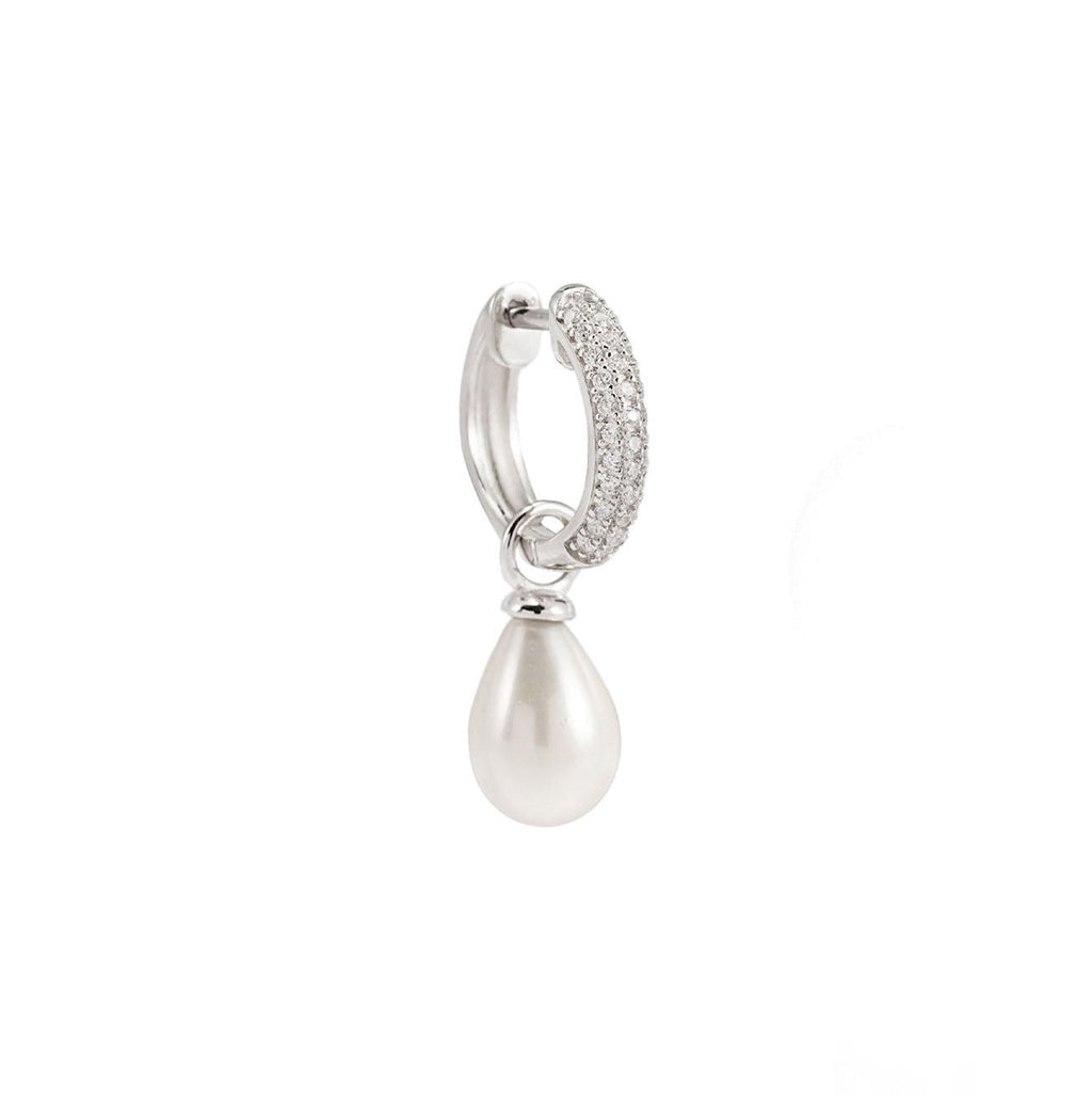The Lunar Pearl Hoops