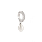 The Lunar Pearl Hoops
