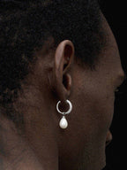 The Lunar Pearl Hoops