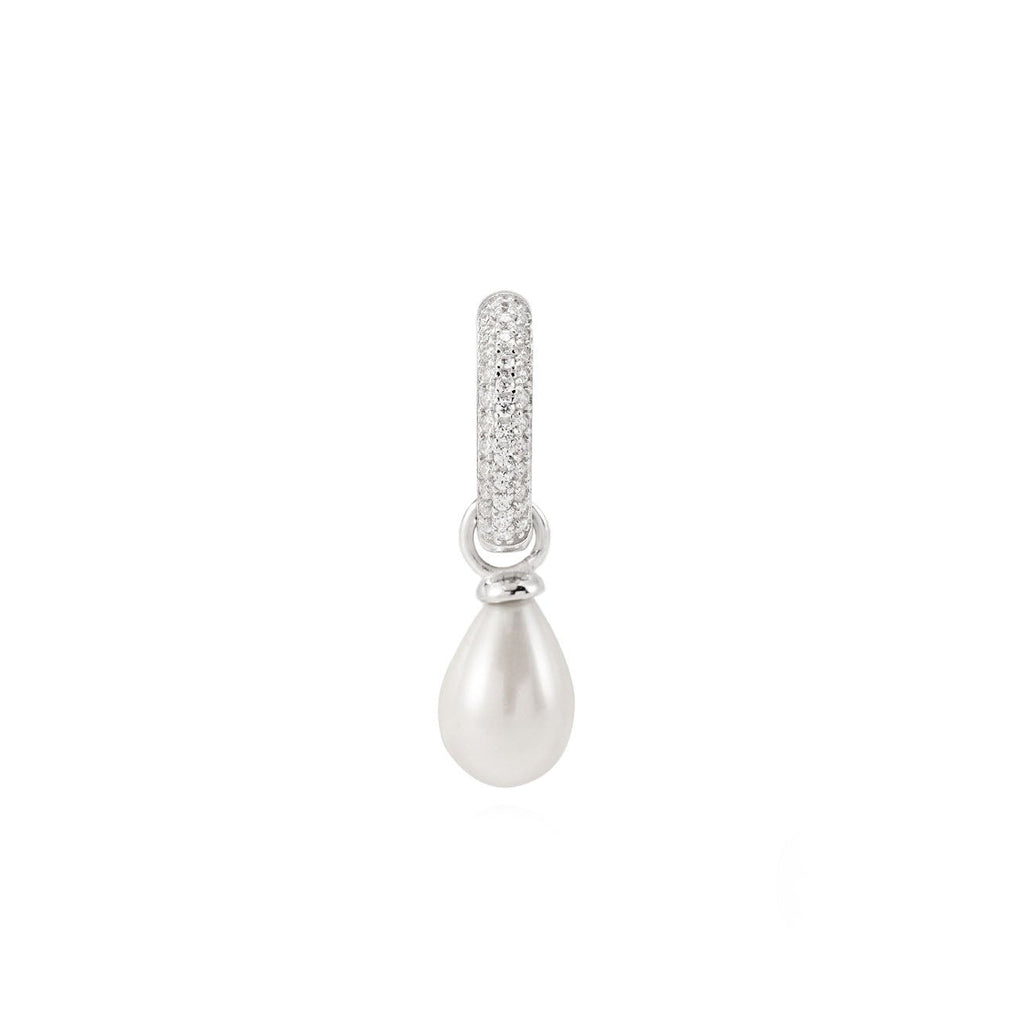 The Lunar Pearl Hoops