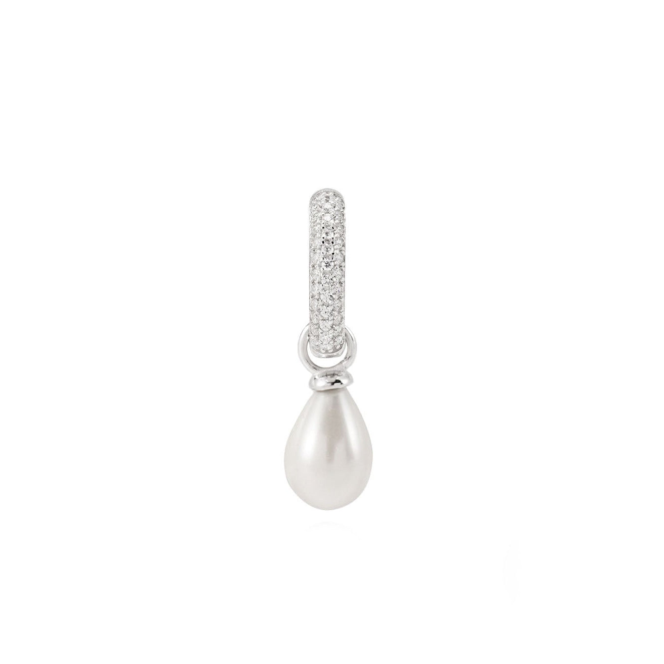 The Lunar Pearl Hoops