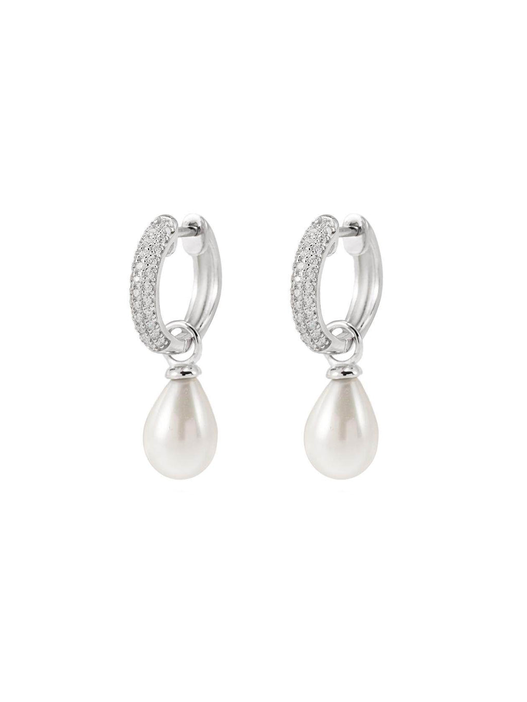 The Lunar Pearl Hoops
