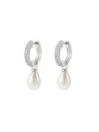 The Lunar Pearl Hoops