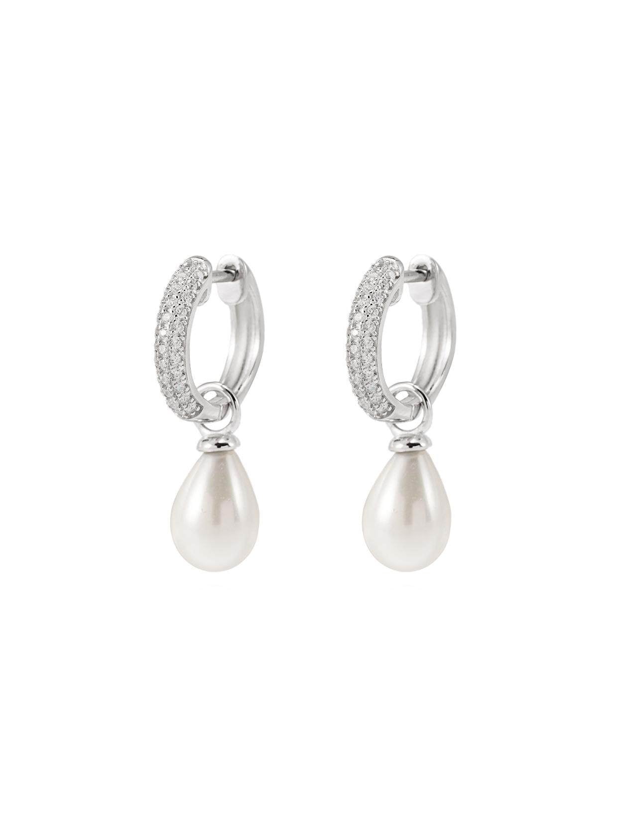 The Lunar Pearl Hoops