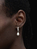 The Lunar Pearl Hoops