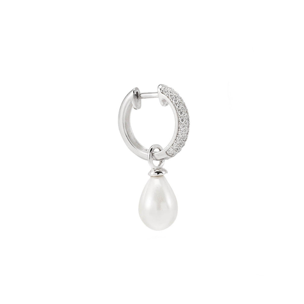 The Lunar Pearl Hoops