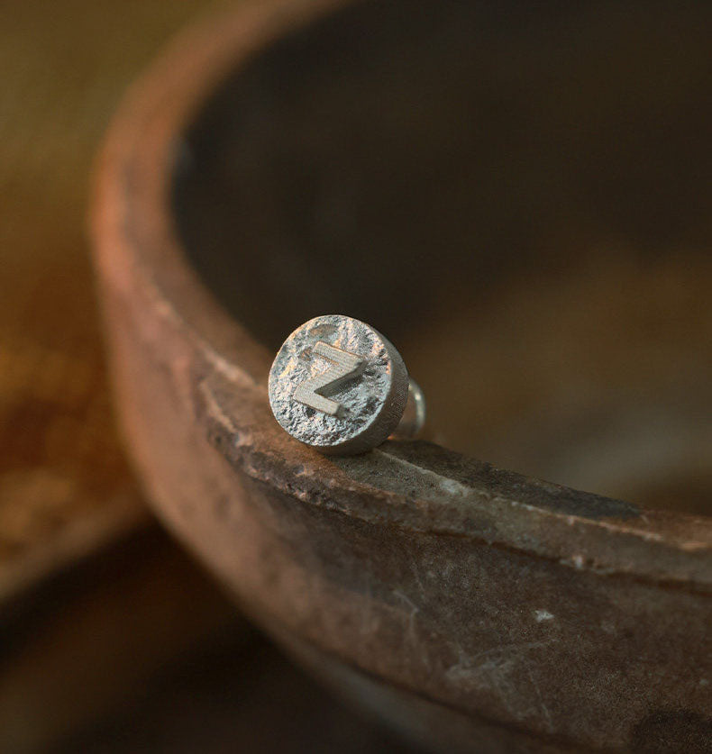 The Echo Letter Studs