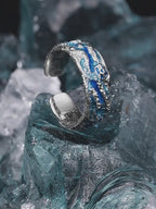 Sterling Silver Blue Glacier Ring LT1005