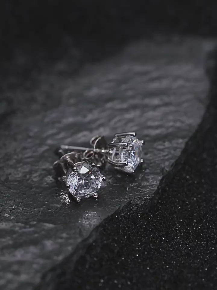 Hip-hop style zircon for ear cartilage and cochlea piercings stud earrings LT1006